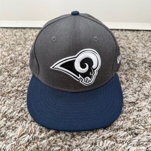 Los Angeles Rams Gray / Blue New Era Fitted Hat